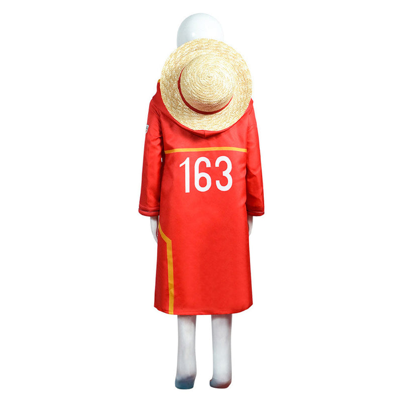 VeeGet One Piece Egghead Arc Monkey D. Luffy Kids Boys Cosplay Costume Outfits Halloween Carnival Party Suit BoysKidsCostume