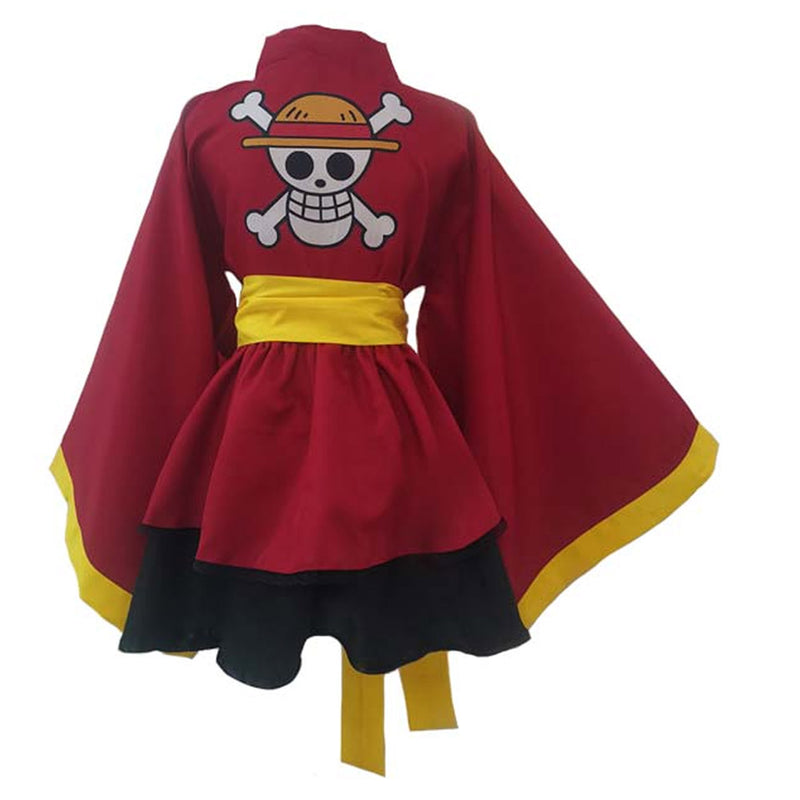 One Piece Monkey D. Luffy Cosplay Costume Lolita Dress Outfits Halloween Carnival Party Suit