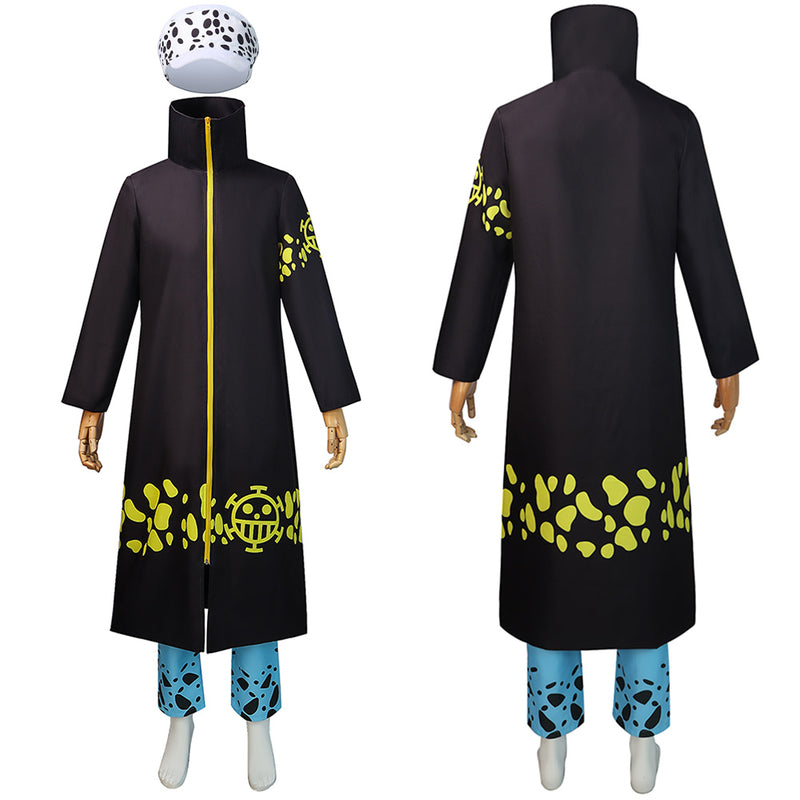 One Piece Trafalgar D. Water Law Cosplay Costume Halloween Carnival Party Disguise Suit