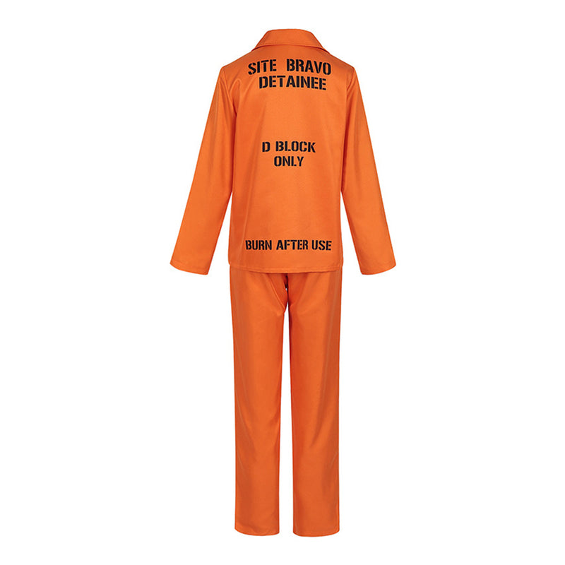 Orange Prisoner Clothes  Cosplay Costume Outfits Halloween Carnival Suit  ﻿