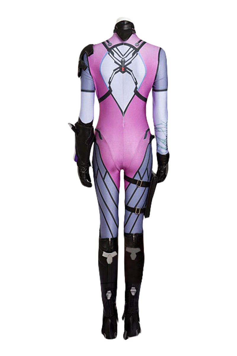 VeeGet Overwatch OW Widowmaker Jumpsuit Whole Set Cosplay Costume