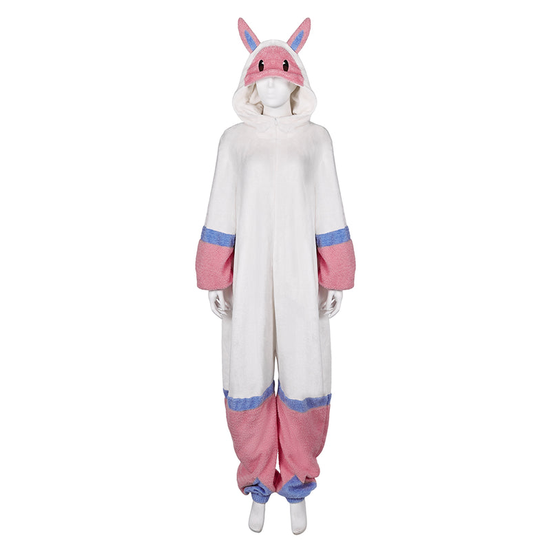 Palworld Plush one-piece pajamas Cosplay Costume Outfits Halloween Carnival Suit Melpaca