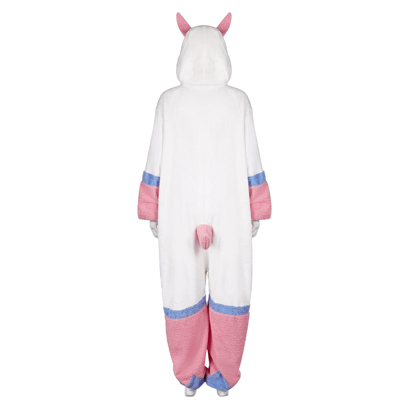 Palworld Plush one-piece pajamas Cosplay Costume Outfits Halloween Carnival Suit Melpaca