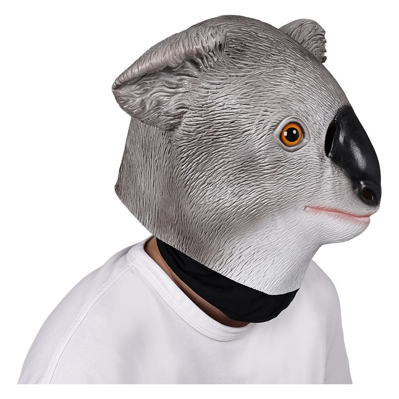 party cos koala Mask Cosplay Latex Masks Helmet Masquerade Halloween Party Costume Props mask