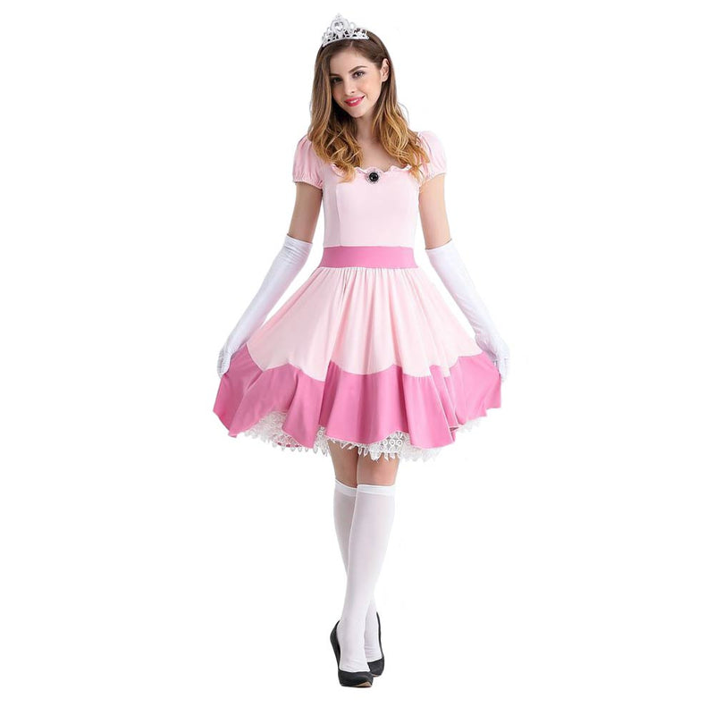 Peach Cosplay Costume Dress Outfits Halloween Carnival Party Suit