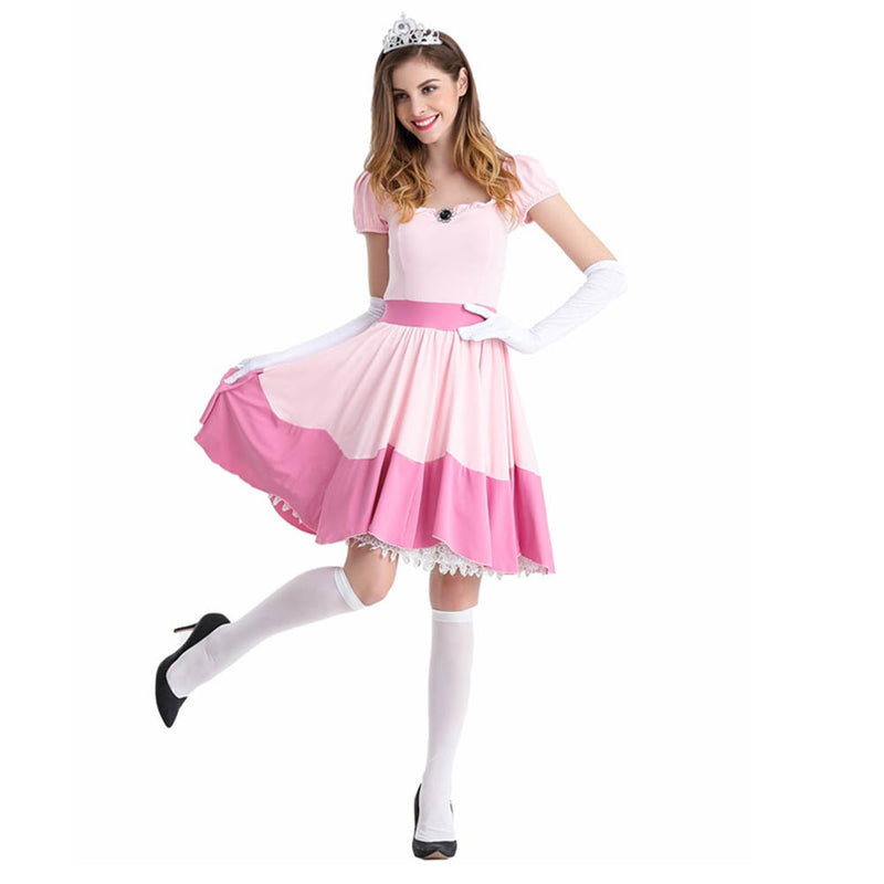 Peach Cosplay Costume Dress Outfits Halloween Carnival Party Suit