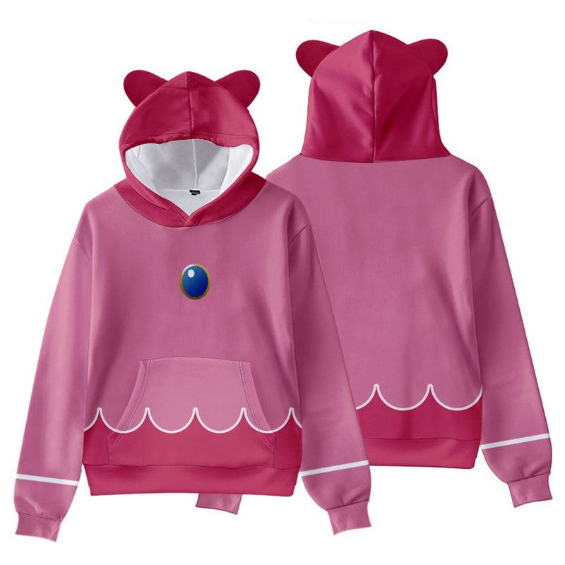 Peach Cosplay Hoodie 3D Printed Hooded Sweatshirt Men Women Casual Streetwear Pullover