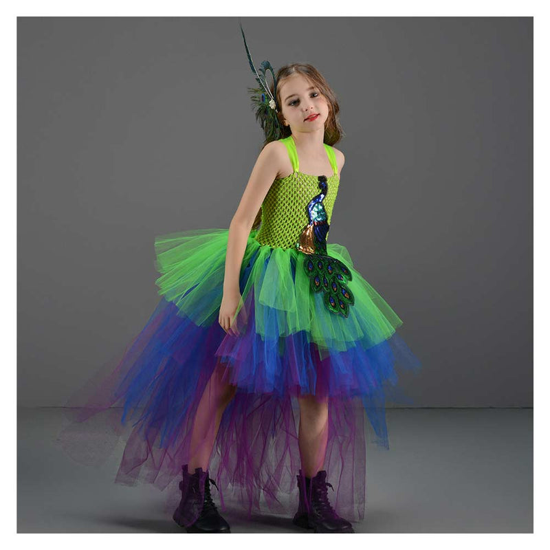 peacock Cosplay Costume Outfits Halloween Carnival Suit