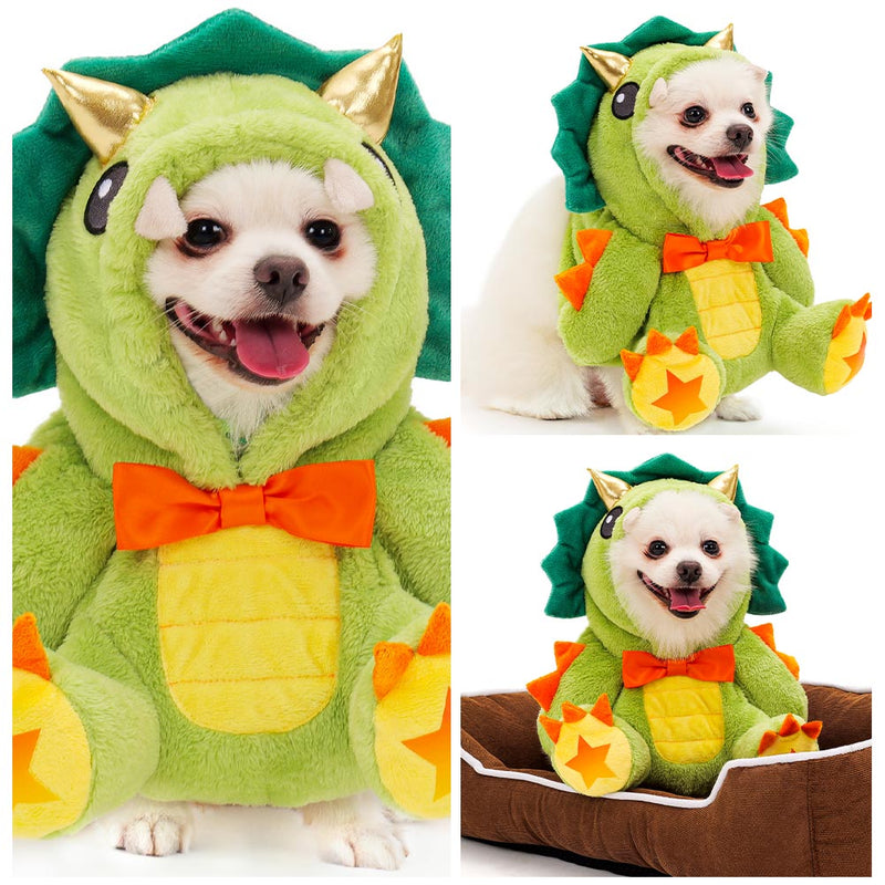 pet costume 2023Halloween Dinosaur Toy Pet Dog Clothing Dinosaur Cosplay Costume Outfits Halloween Carnival Party Suit