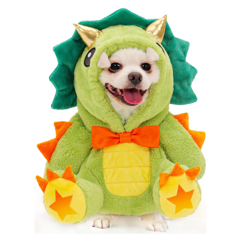 pet costume 2023Halloween Dinosaur Toy Pet Dog Clothing Dinosaur Cosplay Costume Outfits Halloween Carnival Party Suit