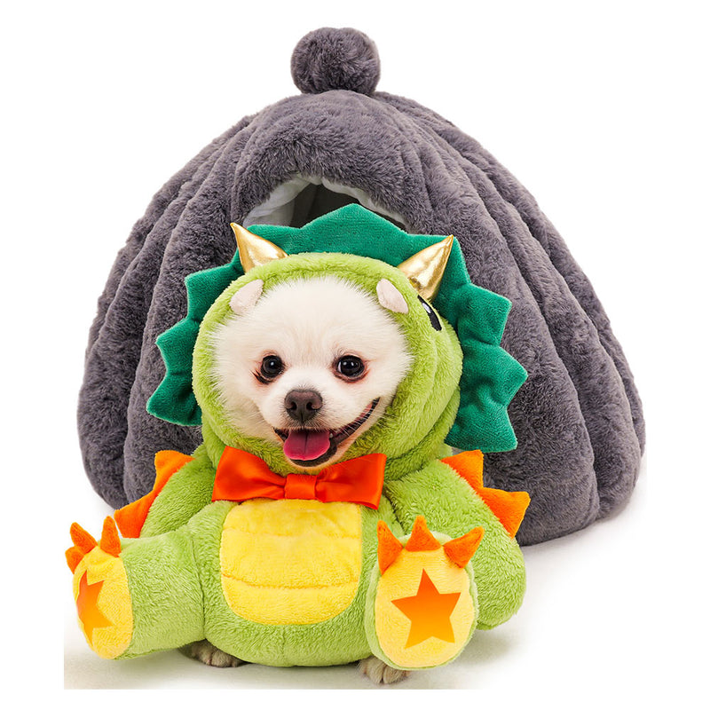 pet costume 2023Halloween Dinosaur Toy Pet Dog Clothing Dinosaur Cosplay Costume Outfits Halloween Carnival Party Suit