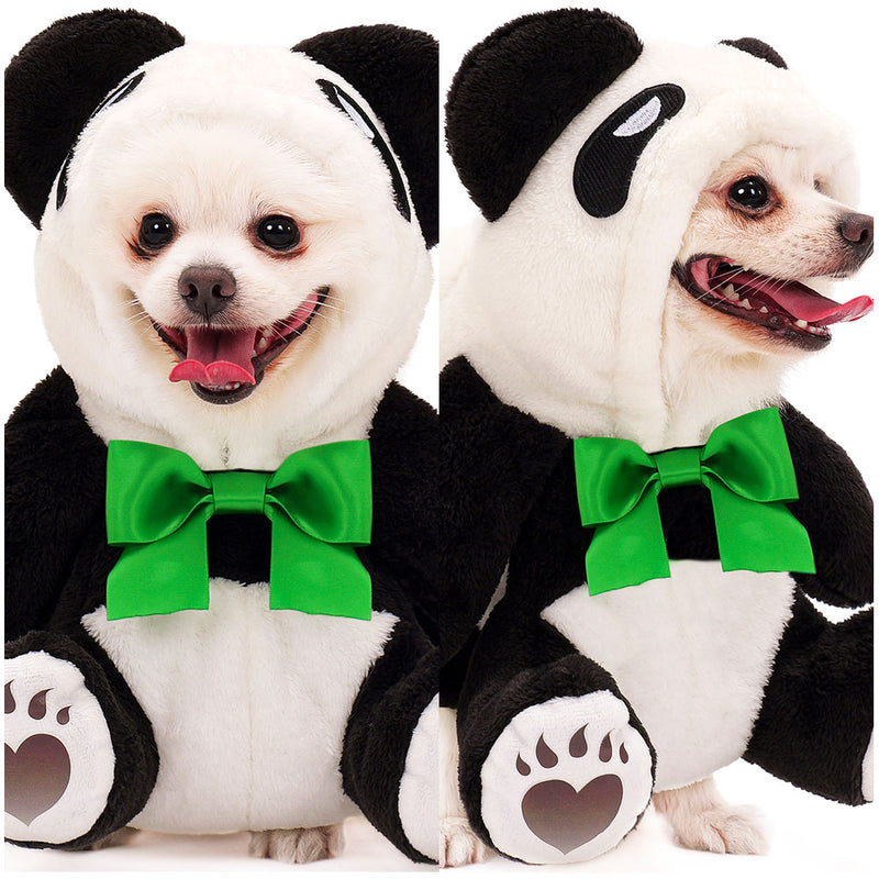 pet costume panda toy 2023Halloween Pet Dog Clothing Cartoon Panda Cosplay Costume Outfits Halloween Carnival Party Suit