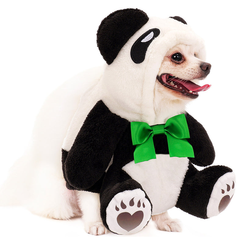 pet costume panda toy 2023Halloween Pet Dog Clothing Cartoon Panda Cosplay Costume Outfits Halloween Carnival Party Suit