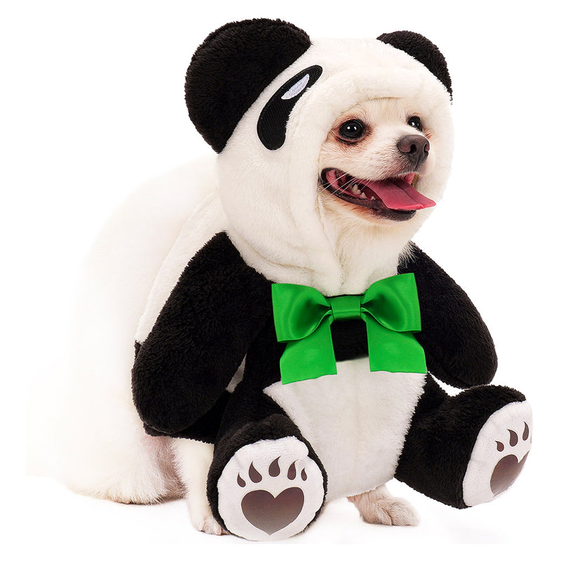 pet costume panda toy 2023Halloween Pet Dog Clothing Cartoon Panda Cosplay Costume Outfits Halloween Carnival Party Suit