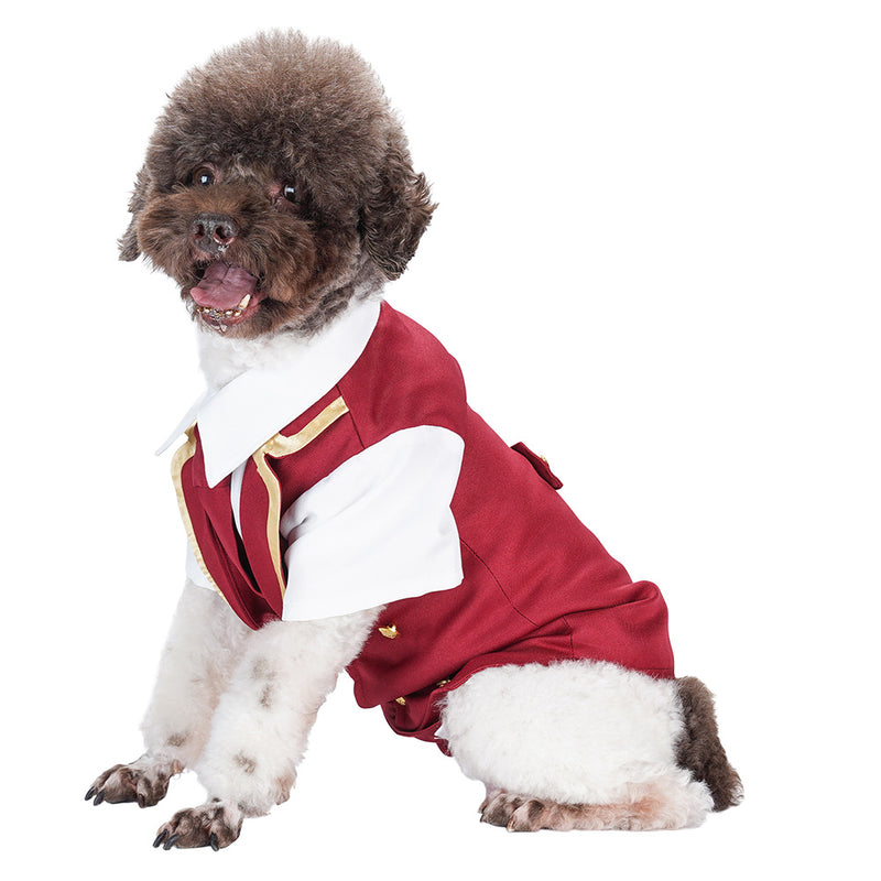 Pet suit Pet Dogs Coat Halloween Carnival Party Suit dog tuxedo short-sleeved