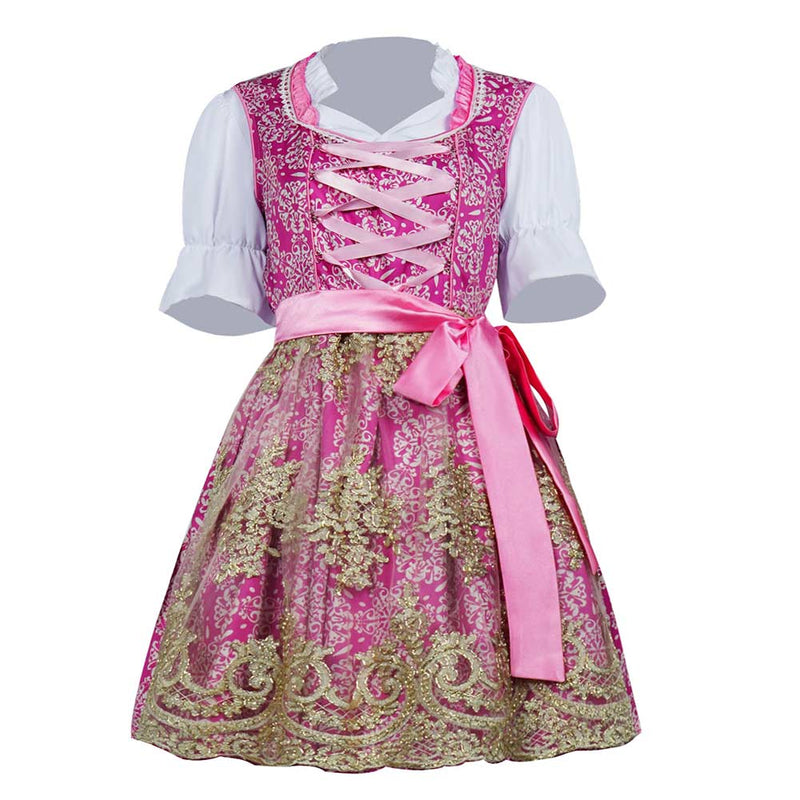 Pink Beer Festival Dress Cosplay Costume Outfits Halloween Carnival Suit