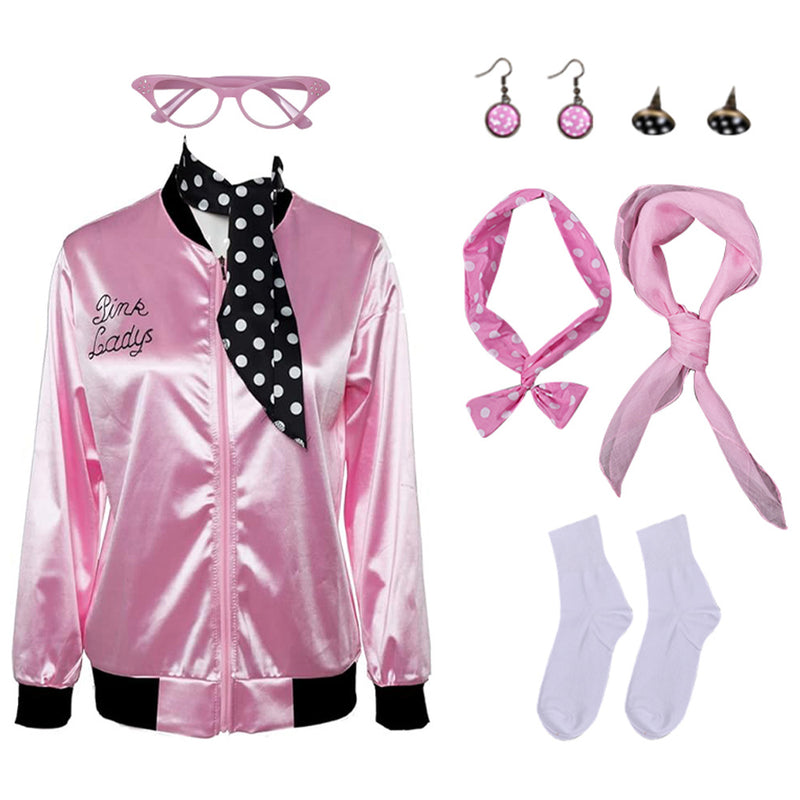 Pink Ladies Cosplay Costume Outfits Halloween Carnival Suit