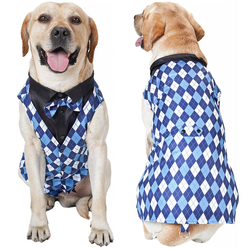 Plaid Pet Tuxedo Pet Vest