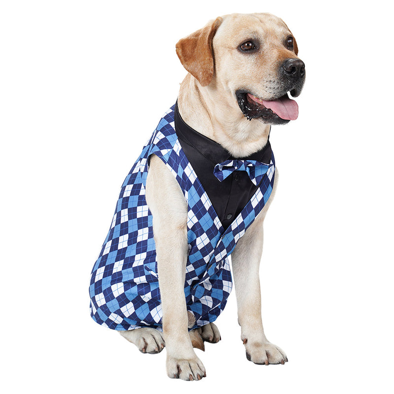 Plaid Pet Tuxedo Pet Vest