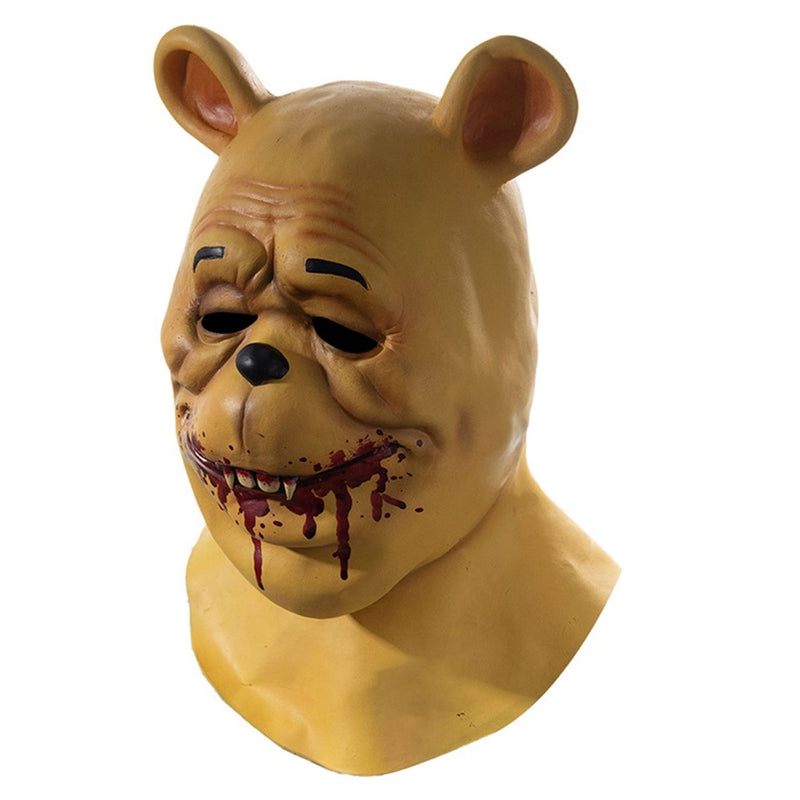 Pooh Bear  Mask Cosplay Latex Masks Helmet Masquerade Halloween Party Costume Props