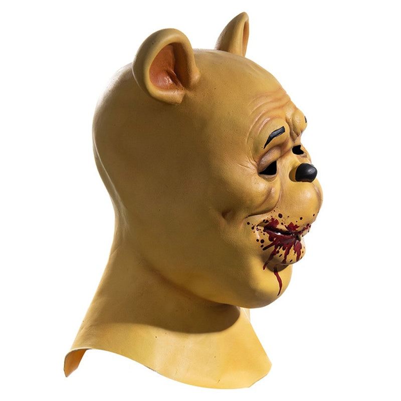 Pooh Bear  Mask Cosplay Latex Masks Helmet Masquerade Halloween Party Costume Props