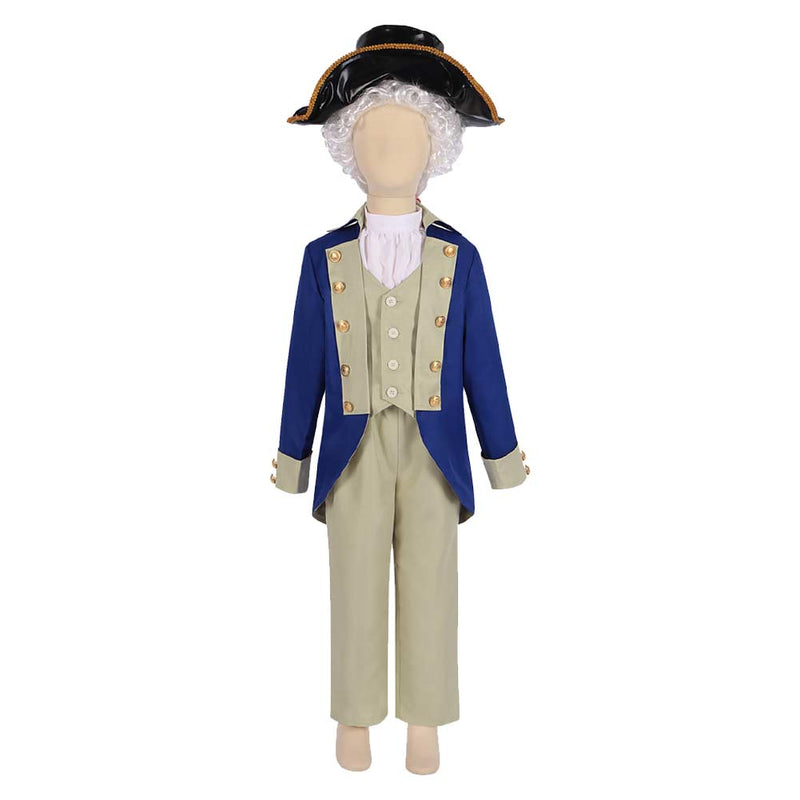 President George Washington Cosplay Costume Outfits Halloween Carnival Suit