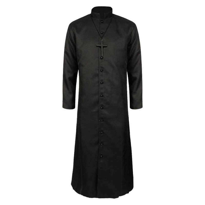 Priest robe jacket Cosplay Costume Outfits Halloween Carnival Suit