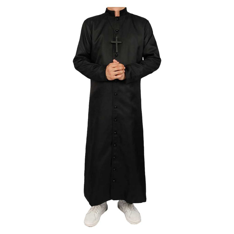 Priest robe jacket Cosplay Costume Outfits Halloween Carnival Suit