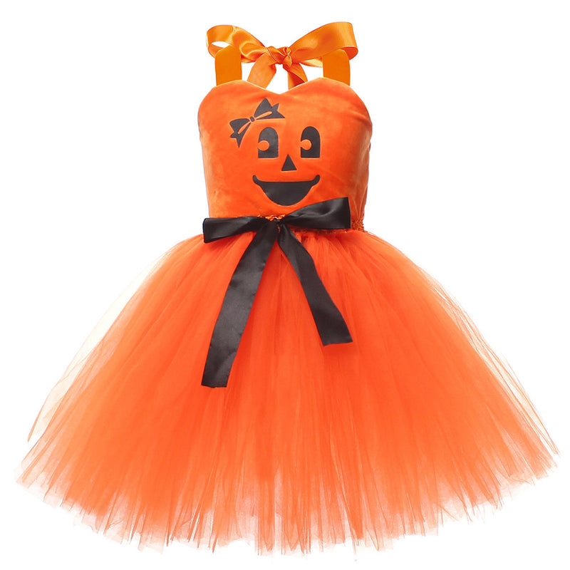 Pumpkin Girl Dress Festival Role Playing Cosplay Costume Outfits Halloween Carnival Suit