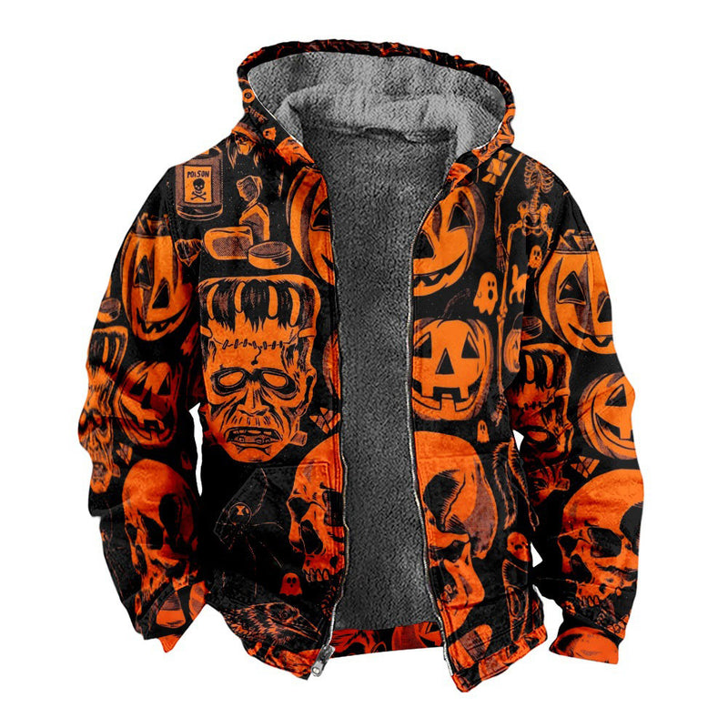 Pumpkin Skeleton Cosplay Hoodie 3D Printed Hooded Sweatshirt Men Women Casual Streetwear Pullover