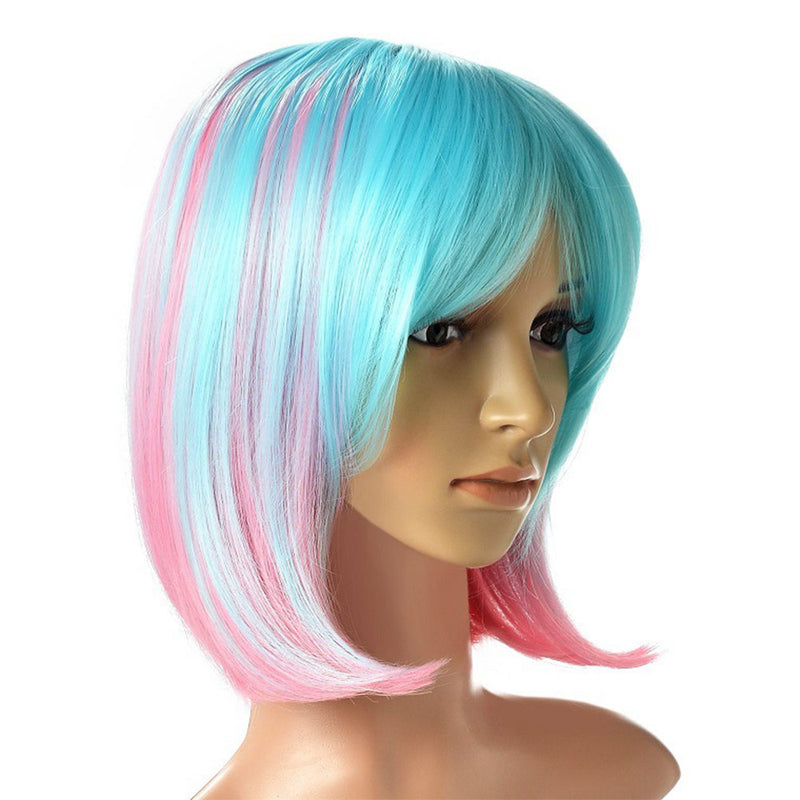 punk BOBO  Cosplay Wig Heat Resistant Synthetic Hair Carnival Halloween Party Props