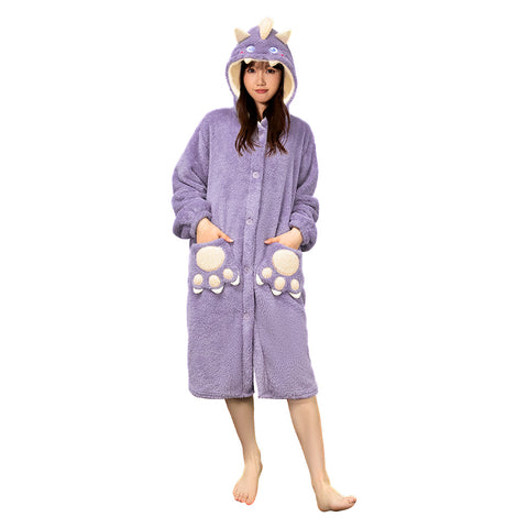 Purple Dragon - animal series bathrobe - OLAOLA Original design