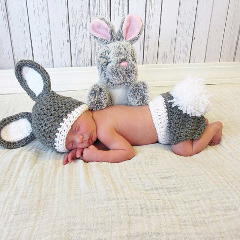 rabbit baby costume Set for Kid newborns Photography  props