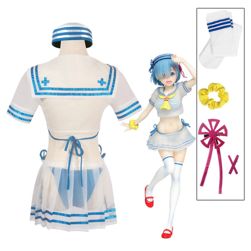 Re Zero Rem Cosplay Costume Outfits Fantasia Halloween Carnival Party Disguise Suit