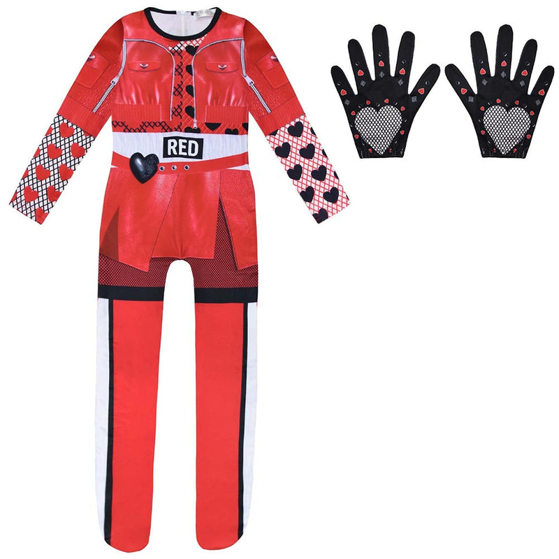 Red Descendants: The Rise of Red Cosplay Costume Outfits Halloween Carnival Suit