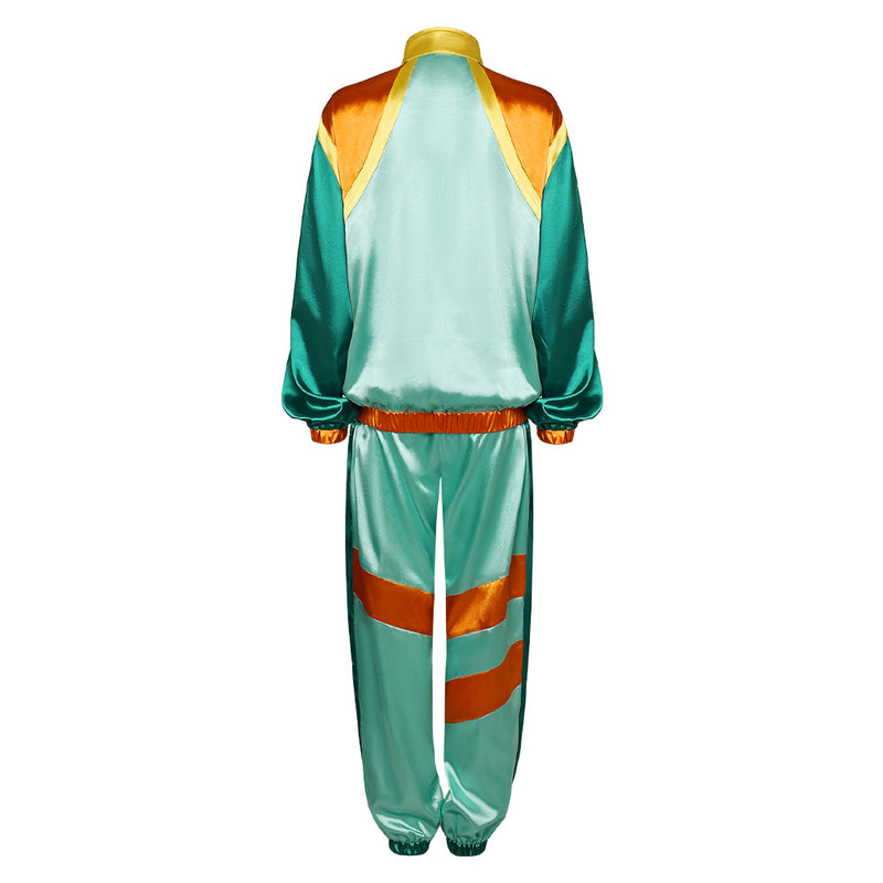 Retro Clothing 80s Costume Party Suit Neon Clothes Cosplay Costume Outfits Halloween Carnival Suit