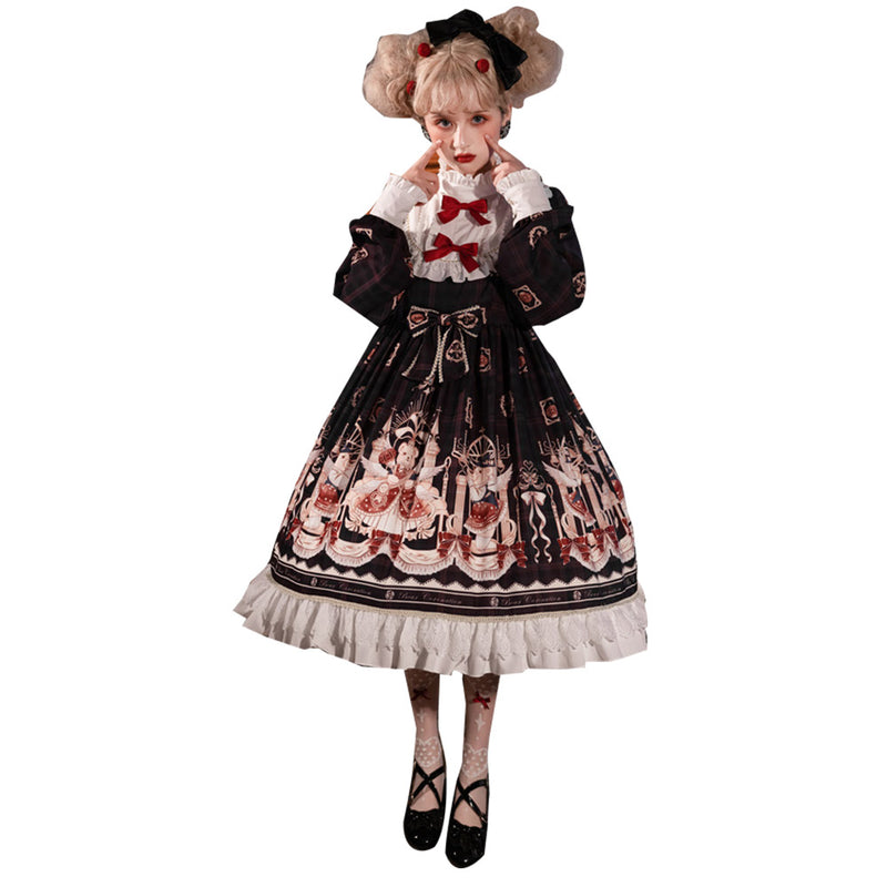 Retro Lolita Girl Japanese Cosplay Costume Outfits Halloween Carnival Suits