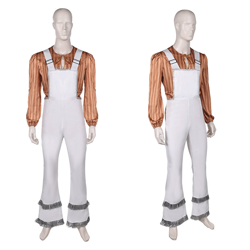 Retro Style Cosplay Costume Outfits Halloween Carnival Suit Bjorn Ulvaeus ABBA