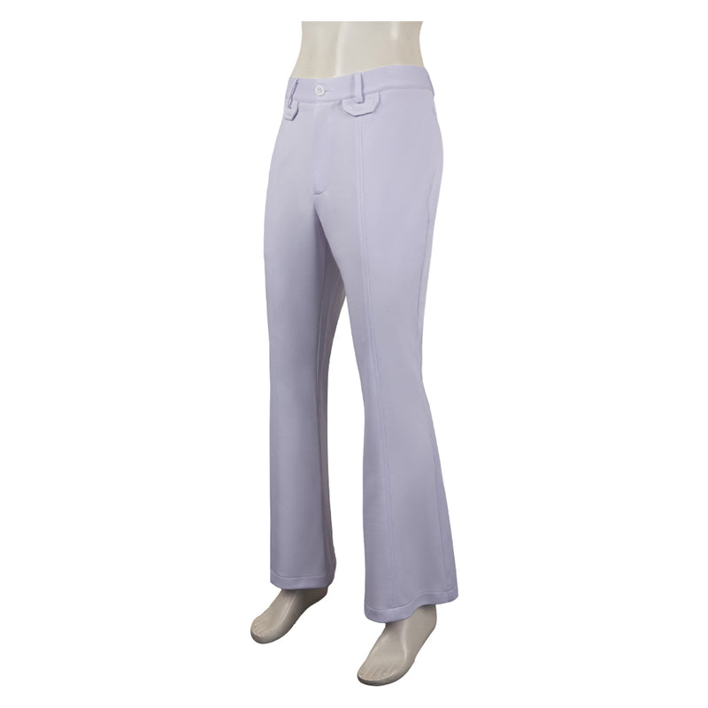 Retro white bell-bottoms Cosplay Costume Outfits Halloween Carnival Suit