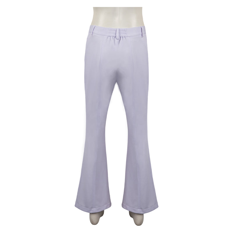 Retro white bell-bottoms Cosplay Costume Outfits Halloween Carnival Suit