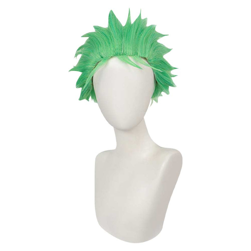 Roronoa Zoro Cosplay Wig Heat Resistant Synthetic Hair Carnival Halloween Party Props