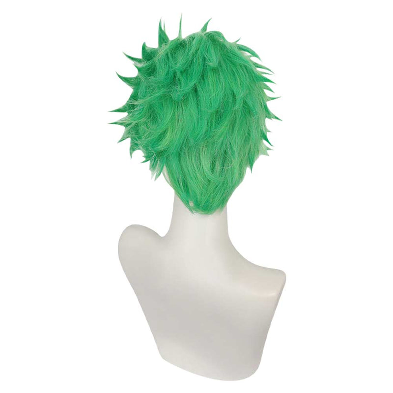 Roronoa Zoro Cosplay Wig Heat Resistant Synthetic Hair Carnival Halloween Party Props