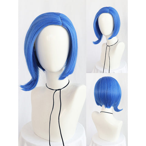 Sadness Cosplay Wig Heat Resistant Synthetic Hair Carnival Halloween Party Props Inside Out