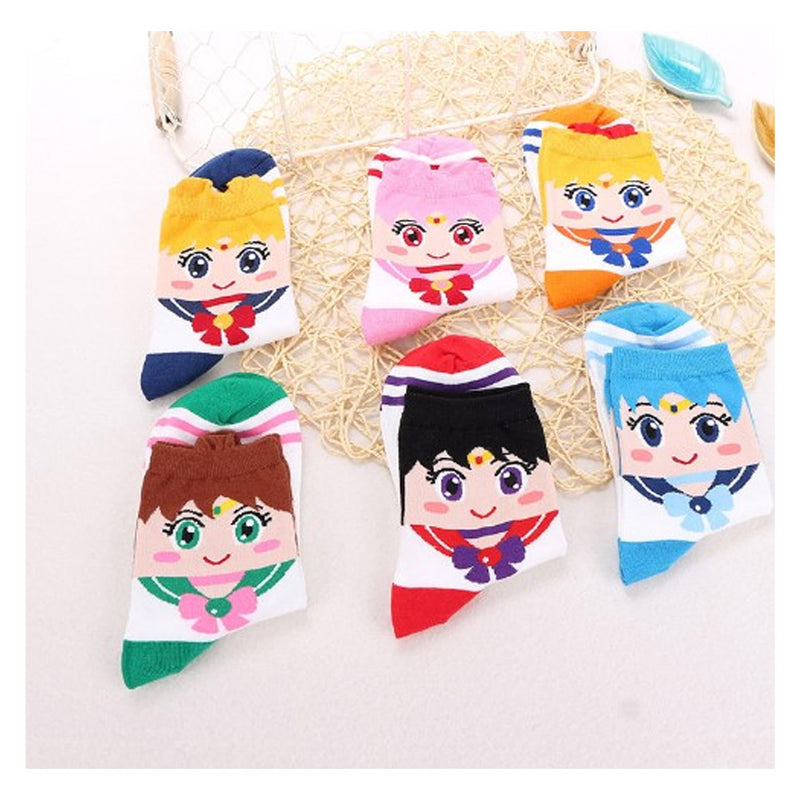 Sailor Moon Cosplay Socks Female Girls Spring Autumn Costume Accessories Gifts