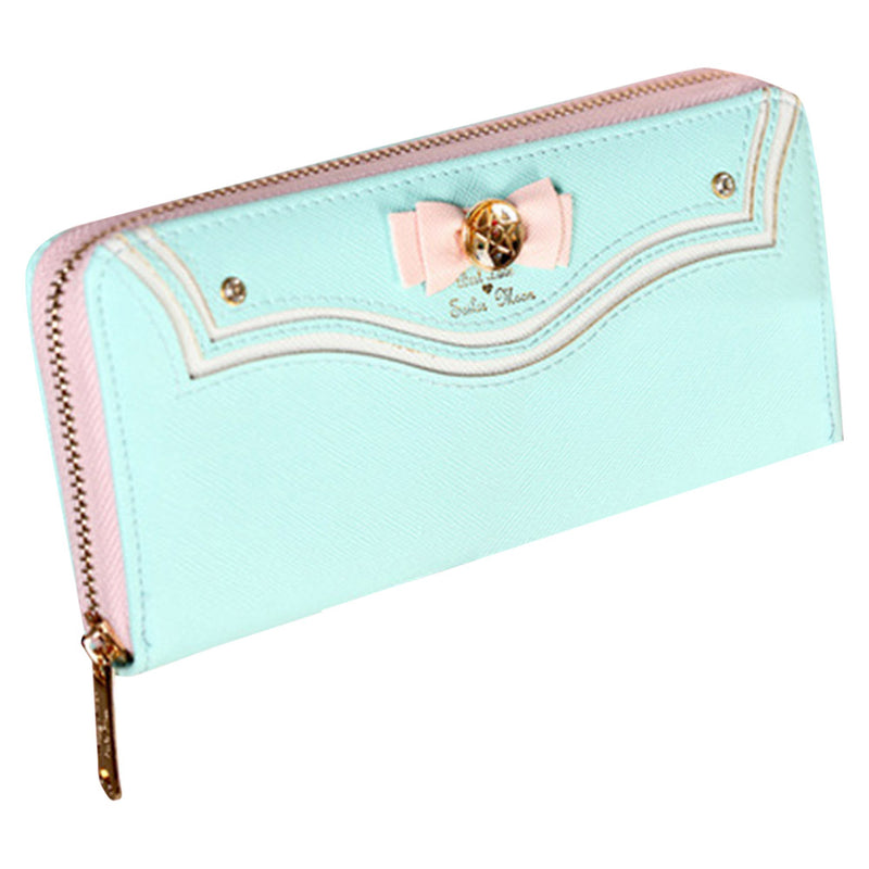 Sailor Moon Wallet Kawaii Bow Pocket Female Purses Women Leather Wallet Long Bag Purse Ladies Fashion Zipper Phone Bags