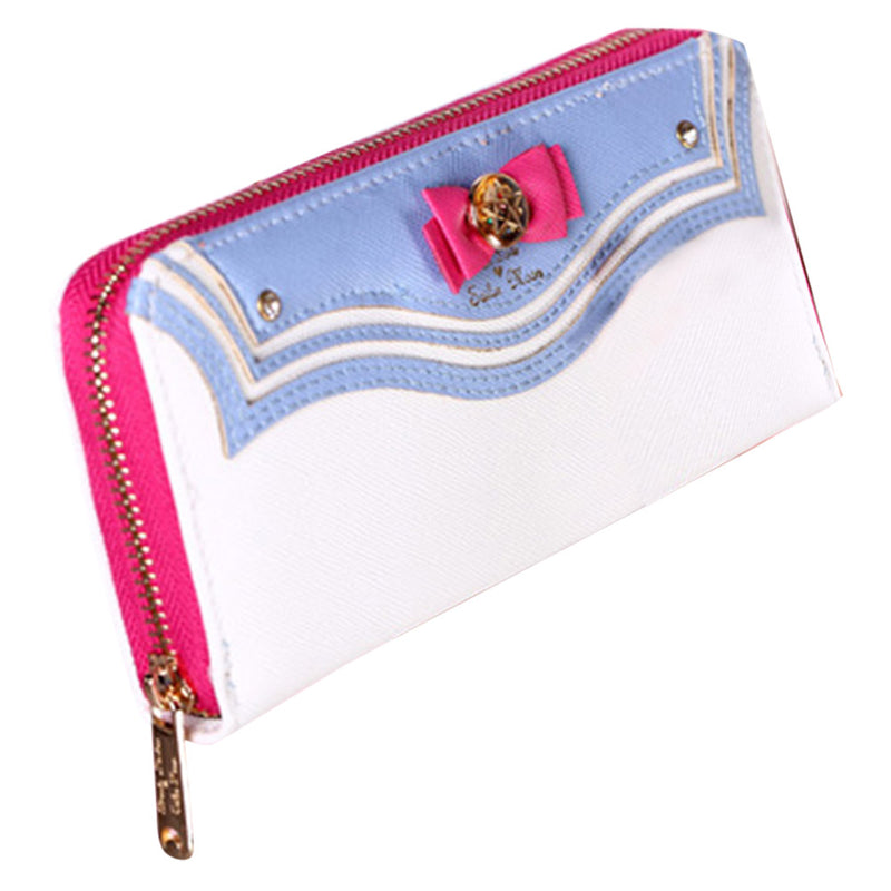 Sailor Moon Wallet Kawaii Bow Pocket Female Purses Women Leather Wallet Long Bag Purse Ladies Fashion Zipper Phone Bags