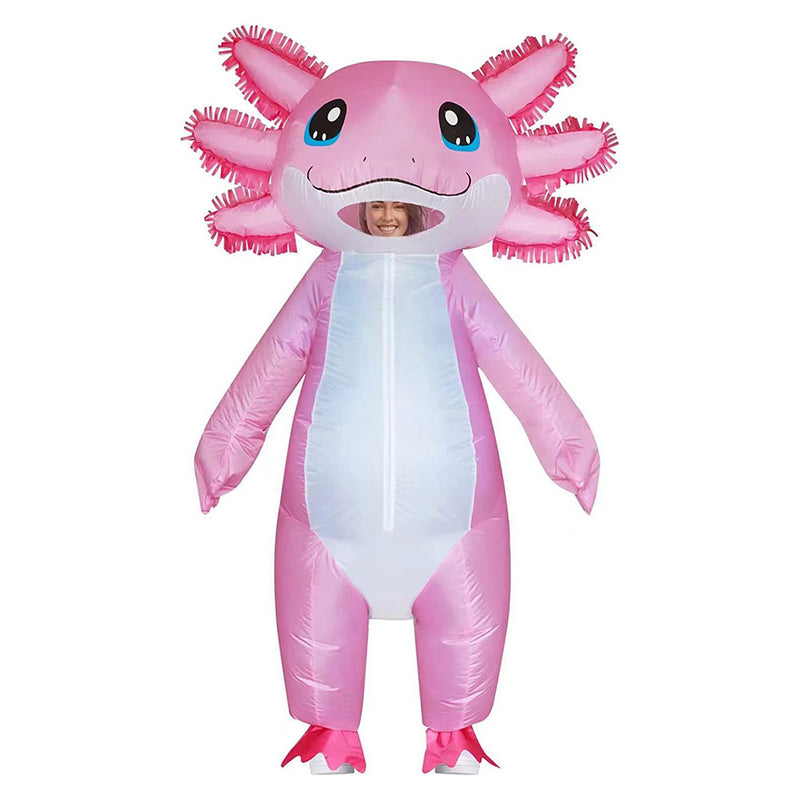 Salamander Pink Inflatable Clothes Cosplay Costume Outfits Halloween Carnival Suit  ﻿