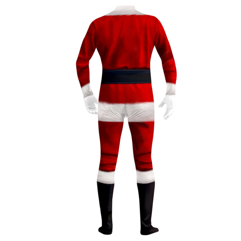 Santa Claus 3D printed jumpsuit Cosplay Costume Outfits Halloween Carnival Suit