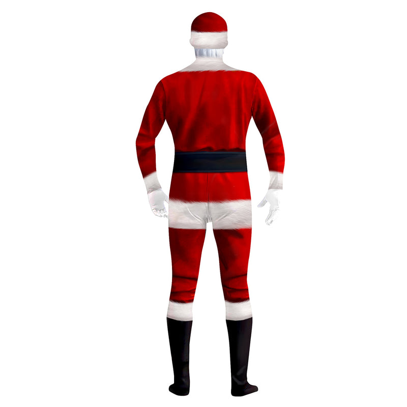 Santa Claus 3D printed jumpsuit Cosplay Costume Outfits Halloween Carnival Suit