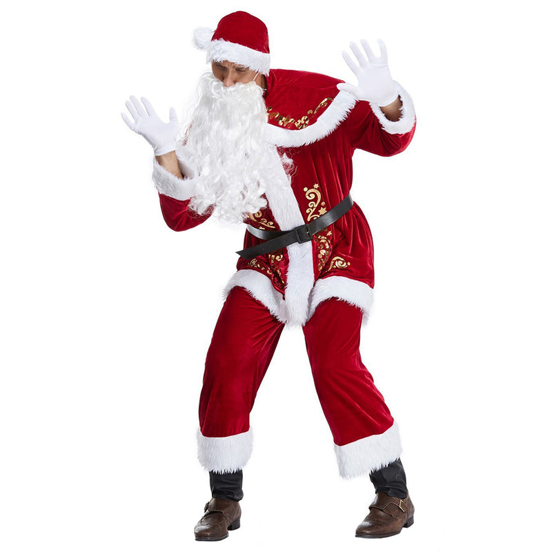 Santa Claus Cosplay Costume Outfits Halloween Carnival Suit